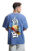 T-shirt bleu vintage Kaizoku