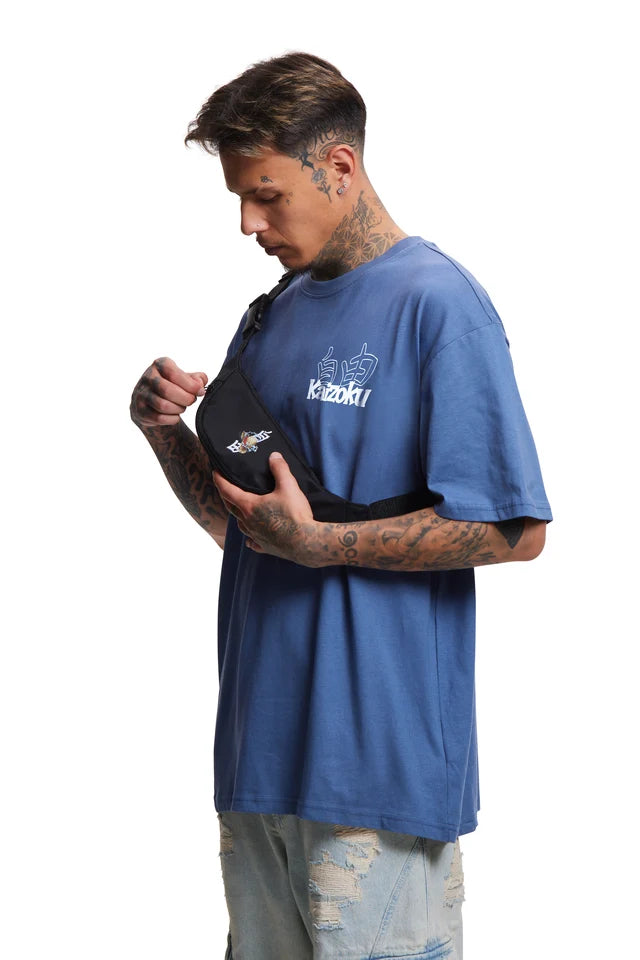 T-shirt bleu vintage Kaizoku