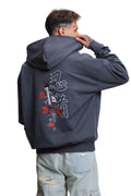 Sweat à capuche gris foncé Shinobi