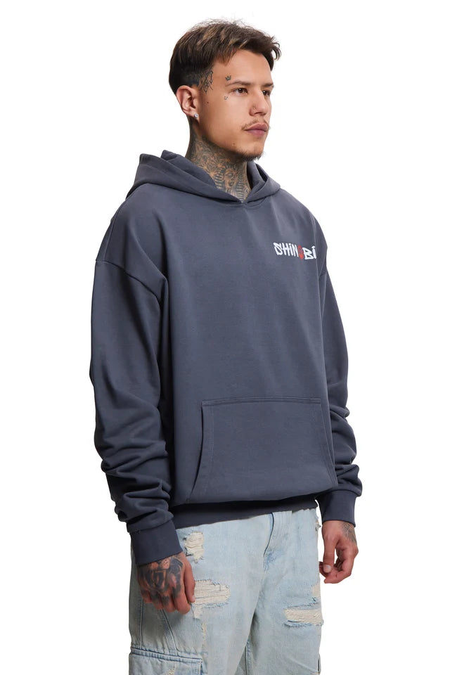 Sweat à capuche gris foncé Shinobi