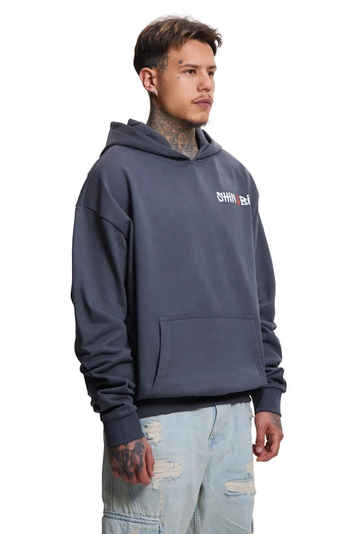 Sweat à capuche gris foncé Shinobi